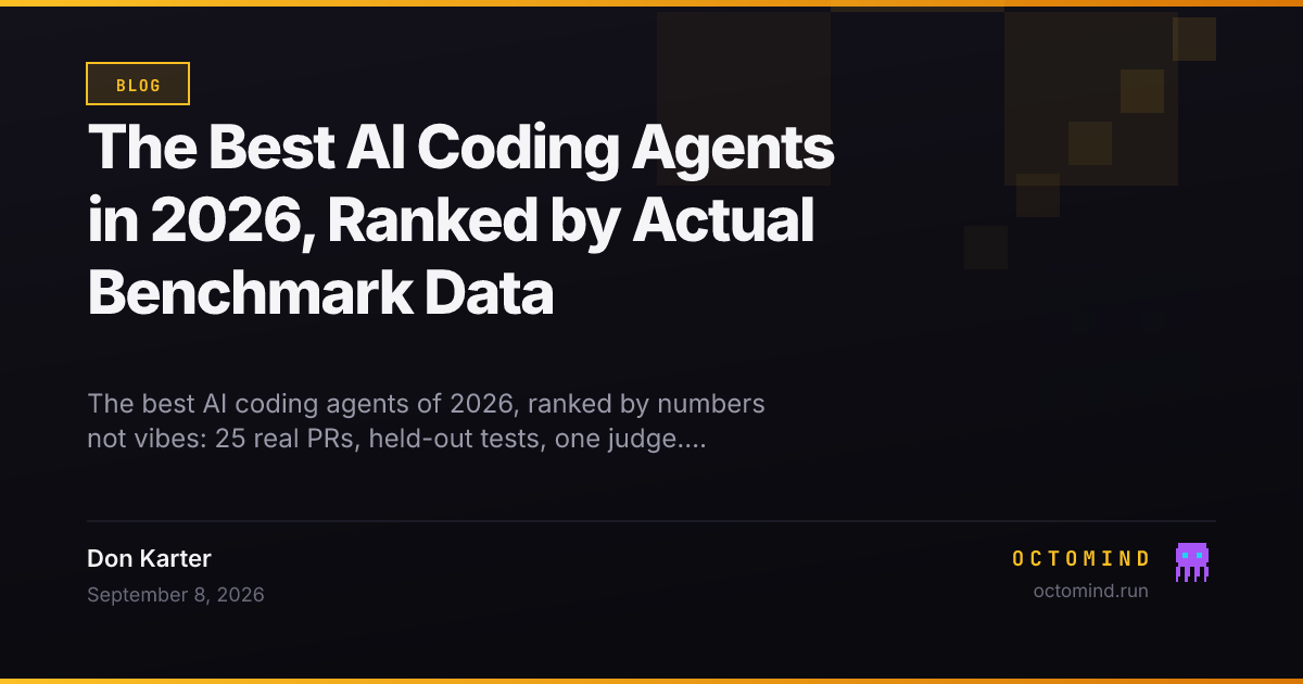 A benchmark leaderboard comparing AI coding agents on solved tasks, cost and wall-clock time