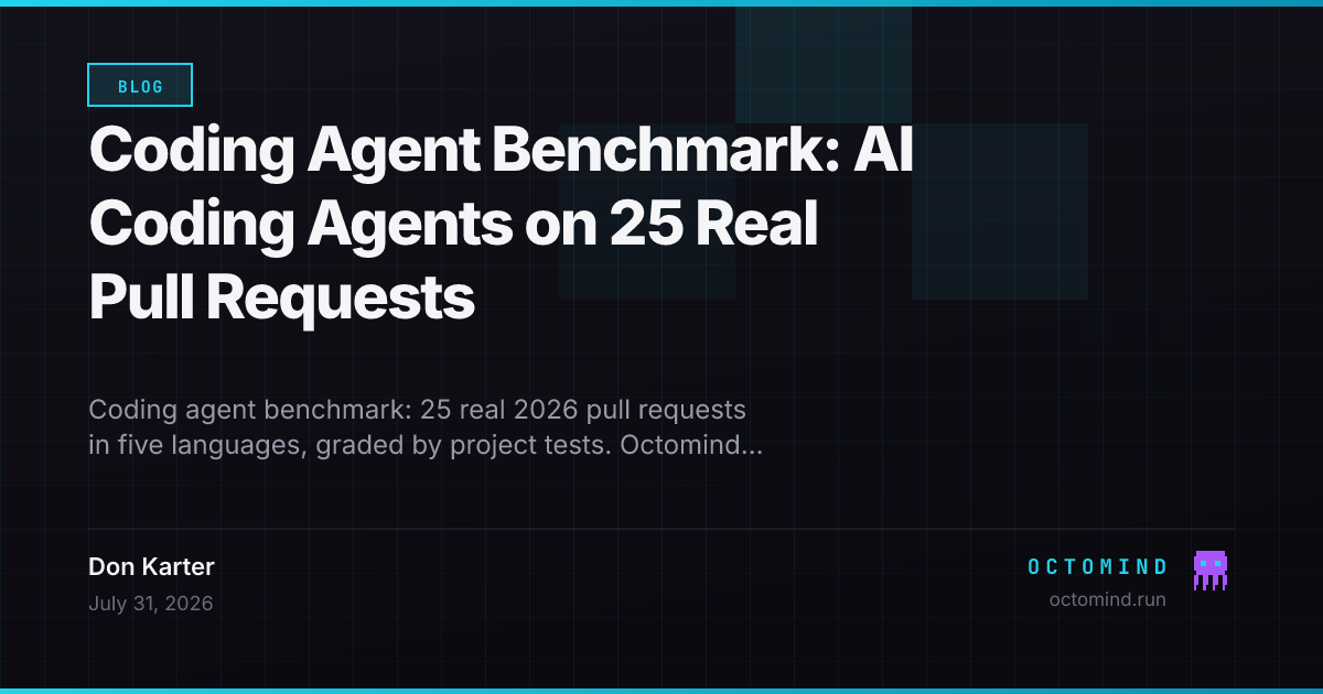 Same open model, two harnesses: 24/25 vs. 19/25 on 25 real merged pull requests