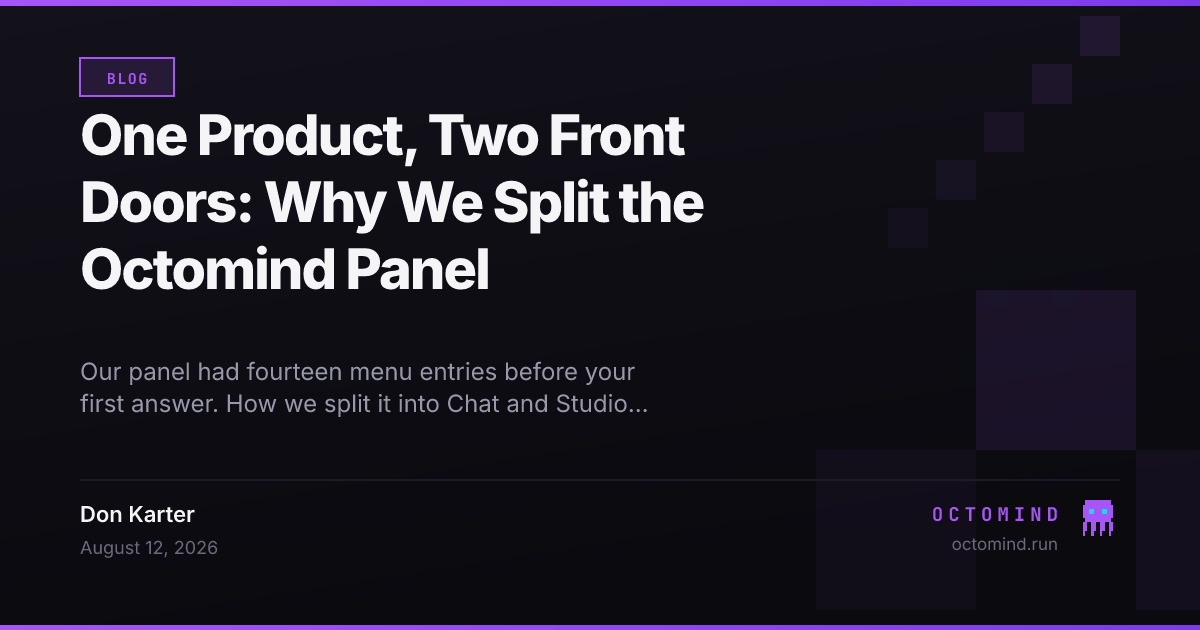 An agent panel with two entry surfaces — a simple conversation view and a full machine-management view — sharing one account and one wallet