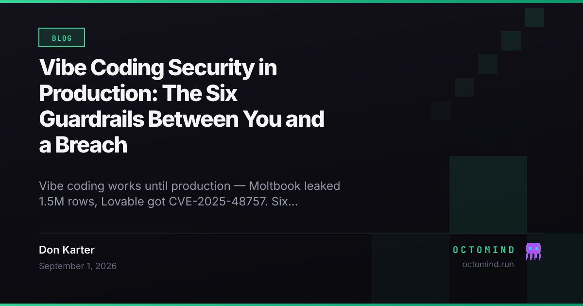 An AI coding agent in a terminal blocked by a guardrail rule before writing to a protected path