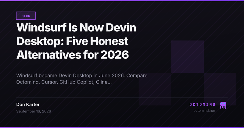 Windsurf rebrand to Devin Desktop with five alternative AI coding tools compared for 2026